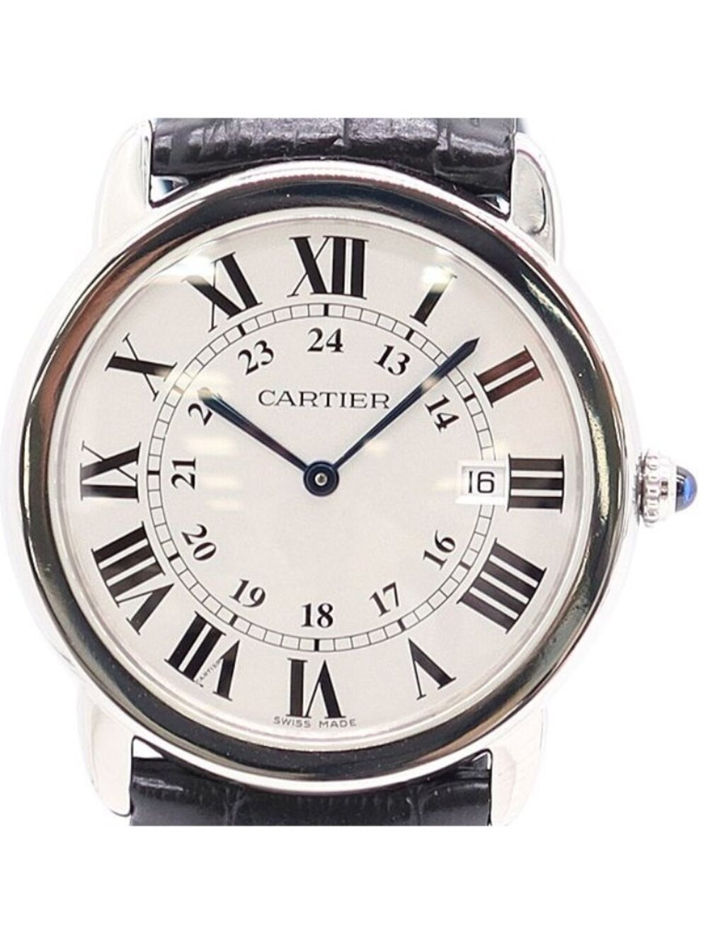 Cartier Ronde Solo Date Silver Dial Watch
